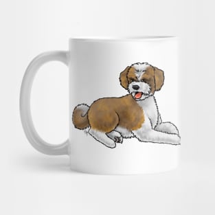 Dog - Aussiedoodle - Brown and White Mug